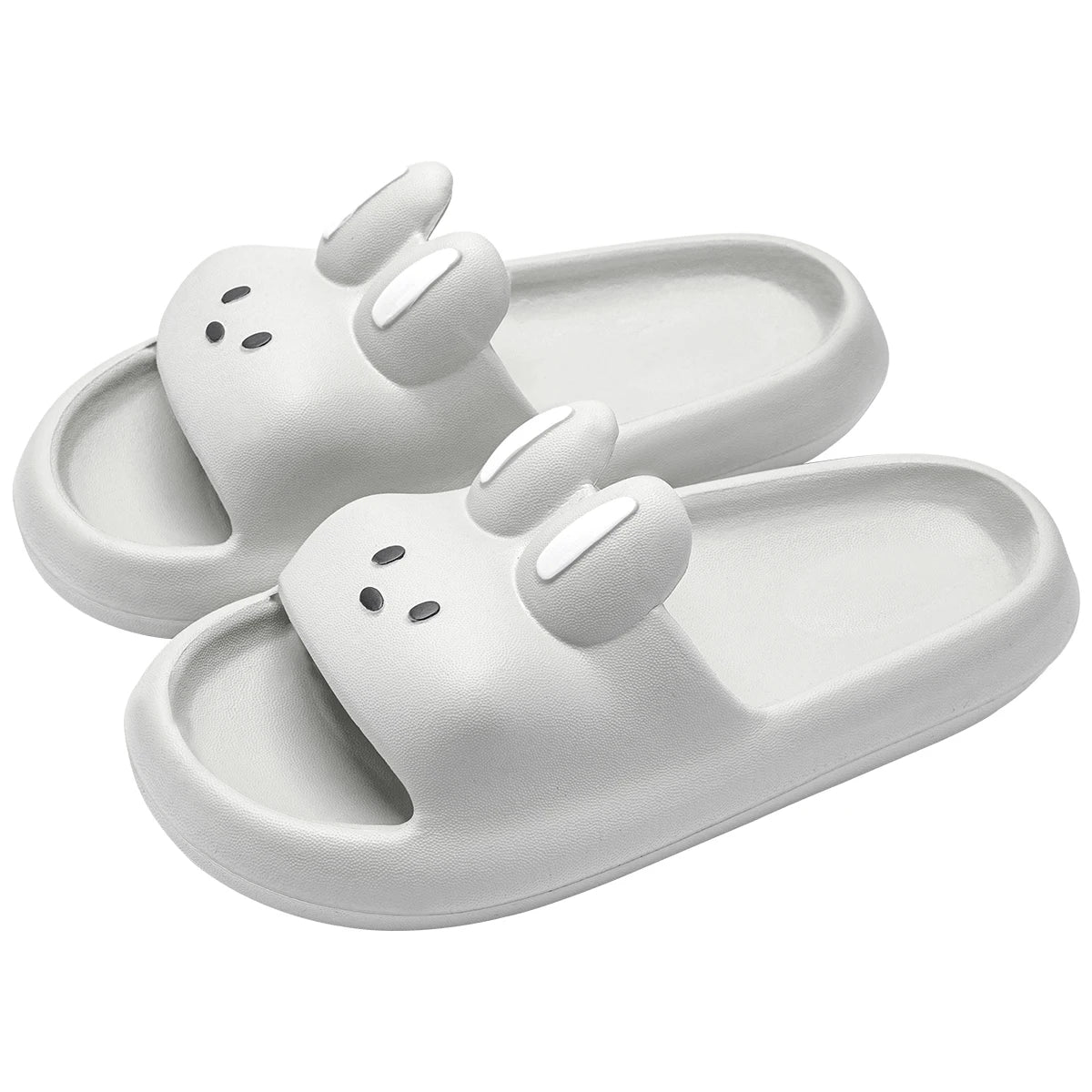Pillow Rabbit Slippers for Women & Men – Comfy House Slides & Shower Sandals with Cushioned Thick Sole