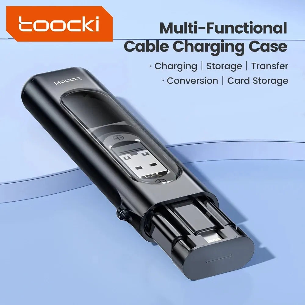 Toocki 5-in-1 USB-C to USB-C PD 60W Fast Charging Cable Set β Multi Adapter Charging Kit for iPhone 15 Pro Max, Samsung S23 & Xiaomi Devices