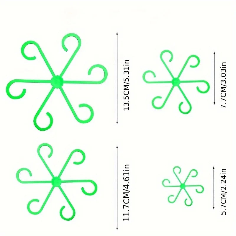 Plant Stem Support Clips – Flower Stem Fixer & Anti-Toppling Hydroponic Branch Rack for Garden