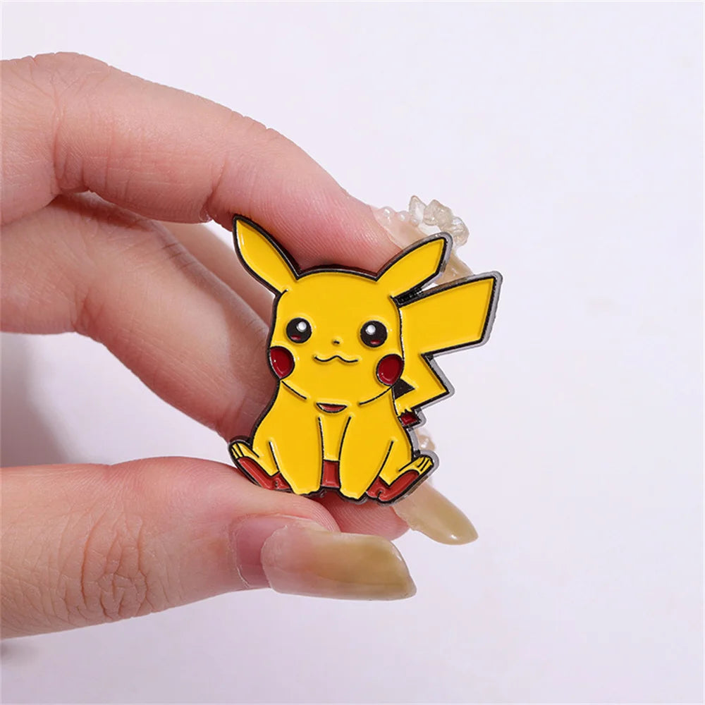 Pokemon Anime Enamel Pin - Cute Game Badge Brooch for Backpack Hat Collar Decoration Kids Gift