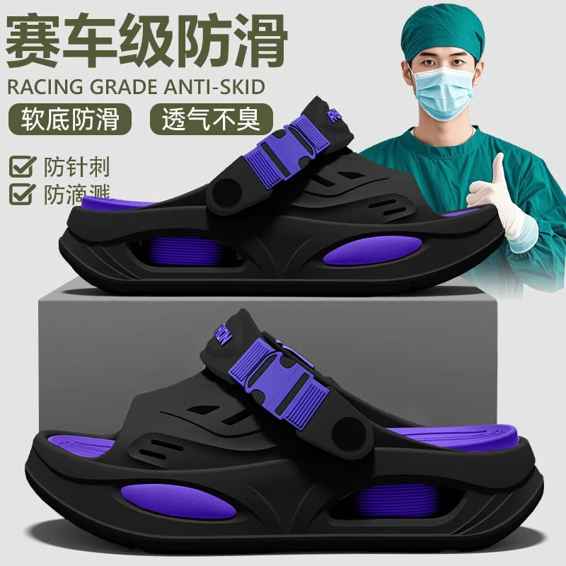Men's Arch Support Slippers - EVA Anti-Slip Thick Sole Summer Sandals for Driving