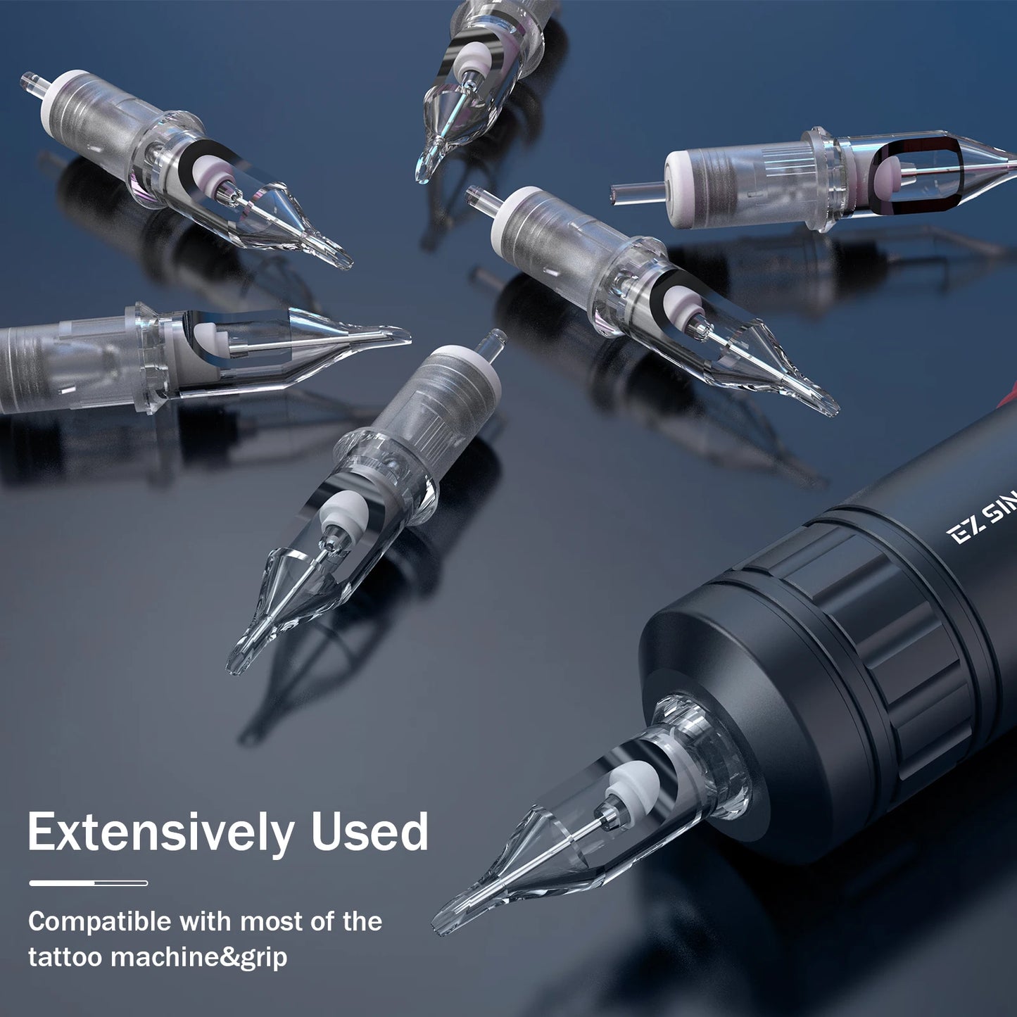 EZ Revolution RC0803RLT Tattoo Cartridge Needles - Round Liner Super Tight 7mm Taper for Rotary Pen Machine 20-Pack