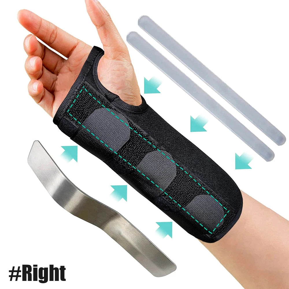 Adjustable Wrist Brace for Carpal Tunnel Relief β Night Support with Splints for Injury, Pain, Sprain, and Tendonitis