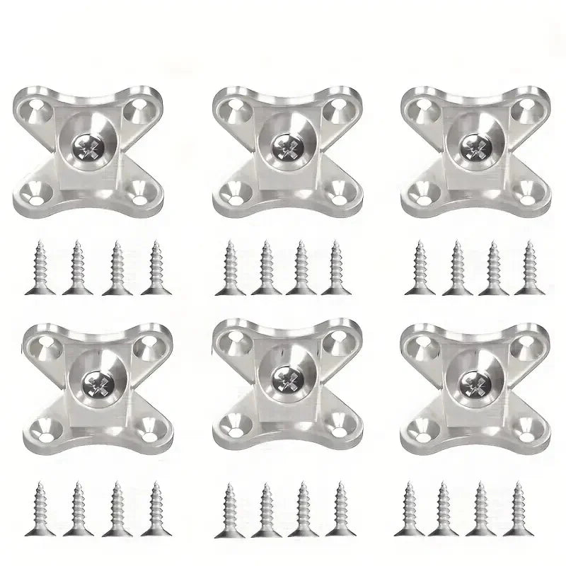 Zinc Alloy Butterfly Corner Brackets - Removable Plank Connectors with Screws