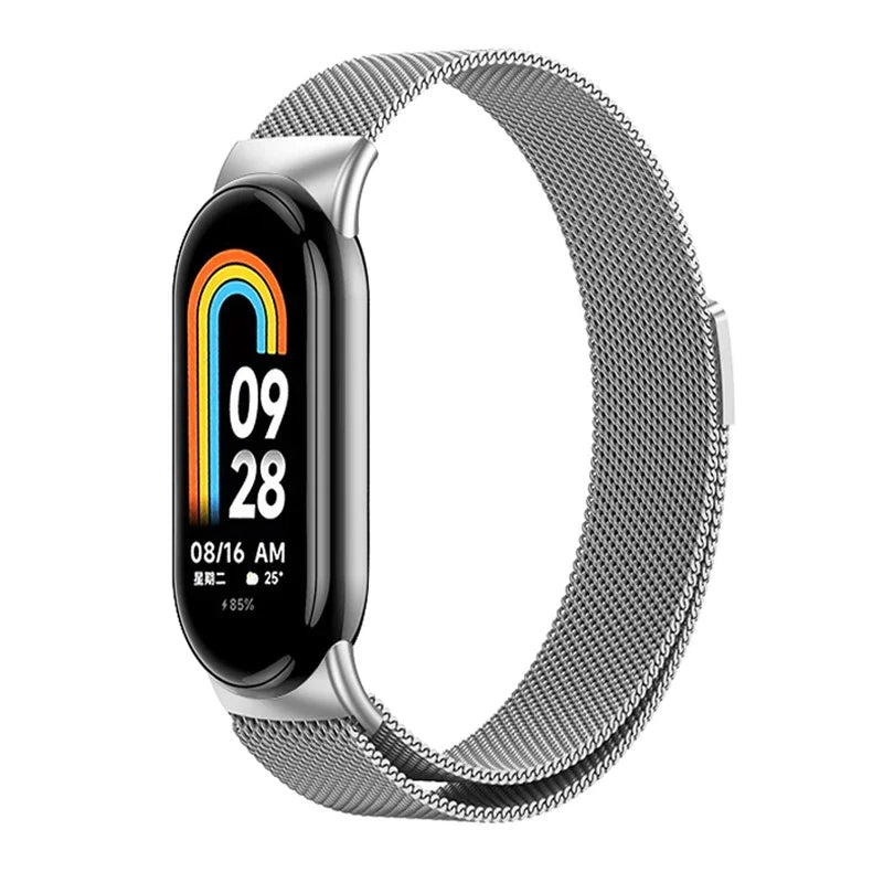 Metal Stainless Steel Strap for Xiaomi Mi Band 8 & 9 – Replacement Smart Bracelet Watchband