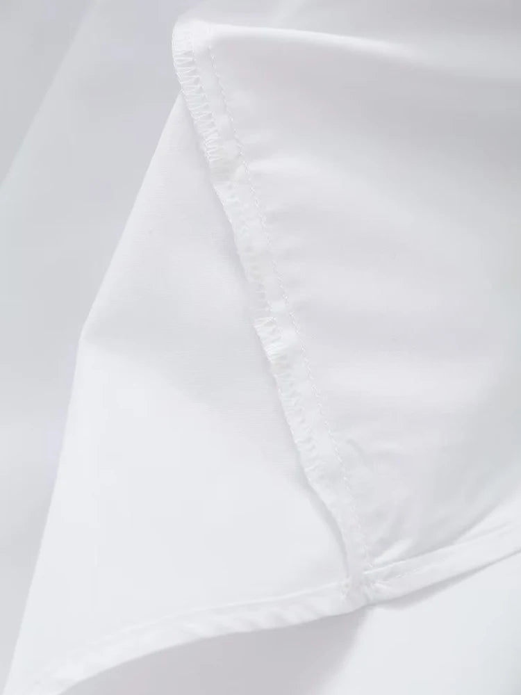 Summer Seduction: Sleeveless V Neck Midi Dress - Sexy Backless Style, Fashion for Women, Casual Loose Beach Holiday White Long Dress