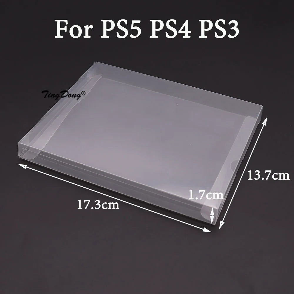 10PCS Clear Transparent Game Cartridge Cases – CIB Plastic PET Protectors for N64, NES, SNES, GB, GBA, GBC, NGPC, Switch & PS5