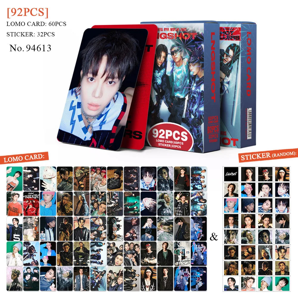 92PCS LNGSHOT Idol Lomo Cards - SHOT CALLERS Album Photo Collection Fan Gift Set