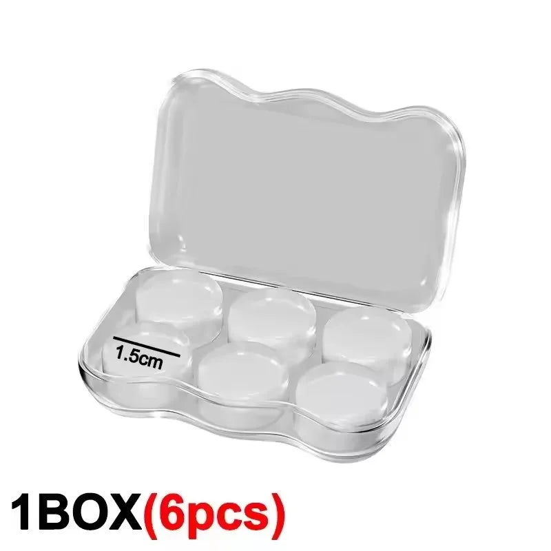 Soft Silicone Earplugs – Reusable Waterproof Noise-Canceling Gel Ear Plugs for Sleeping, Swimming & Flying
