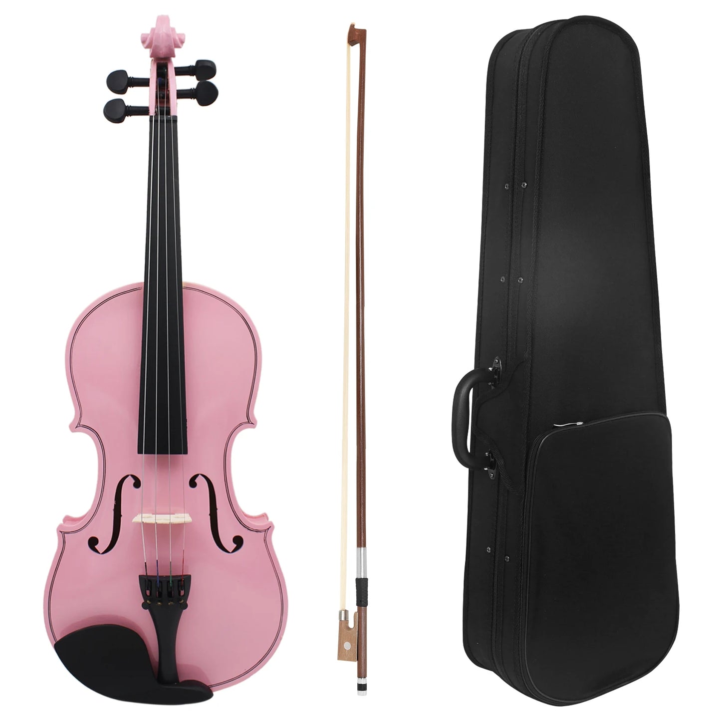 IRIN Acoustic Violin V-10 - Solid Wood Fiddle String Instrument Set with Case, Bow & Accessories for Beginners and Students