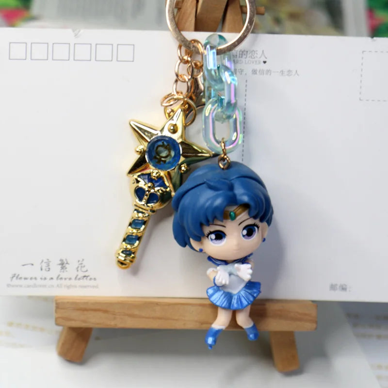 New Sailor Moon Car Keychain — Tsukino Usagi Anime Figure Keyring, Backpack Pendant Doll, Kids’ Collectible Toy Gift