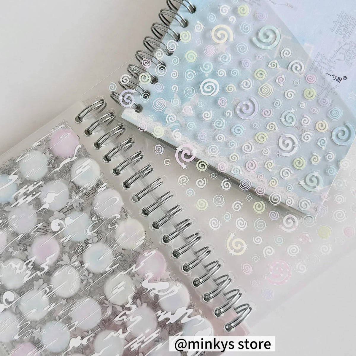 32-Sheet PET Transparent Sticker Book - Clear Scrapbooking Stickers for Journals, Planners, and Creative Stationery