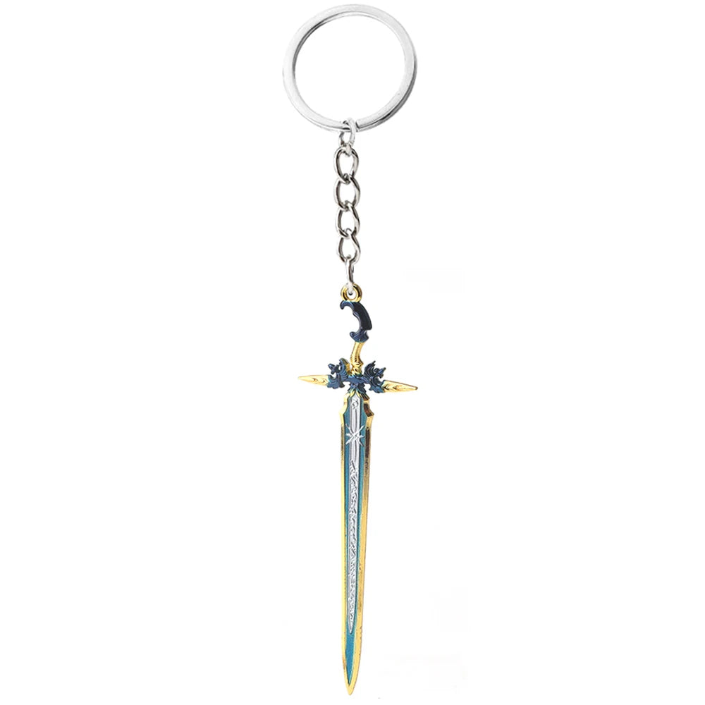 Final Fantasy Sword Pendant Keychain – Mini Remastered Game Key Ring for Car, Backpack & Cosplay Jewelry Accessories Gift