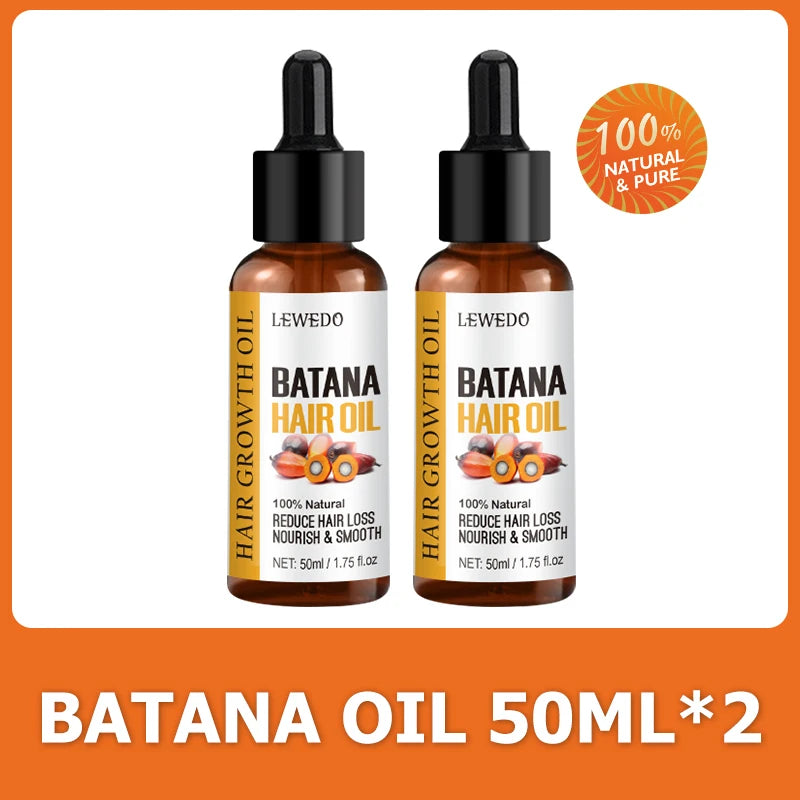 Lewedo Naturals Batana Oil - Pure Hair Care Treatment for Men & Women Nourishing Shiny Hair & Scalp Support