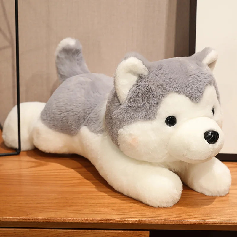 30/40cm Cute Husky Dog Plush Toy – Soft Kawaii Stuffed Puppy Pillow Doll for Xmas Gift