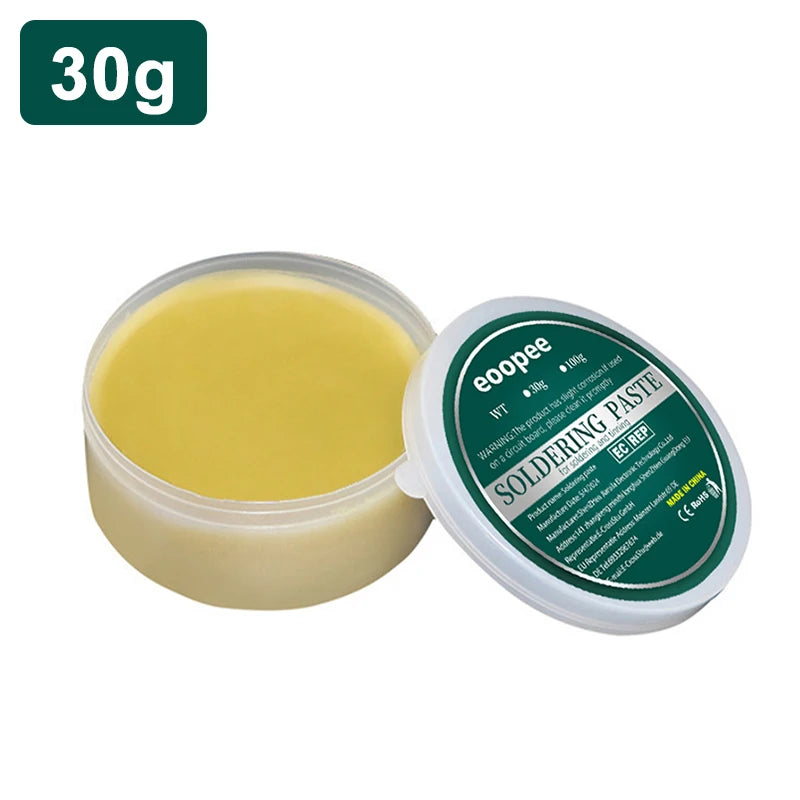 10g/30g/100g Lead-Free Soldering Flux Paste – Rosin Soldering Oil for Easy Repair & Iron Sheet Work