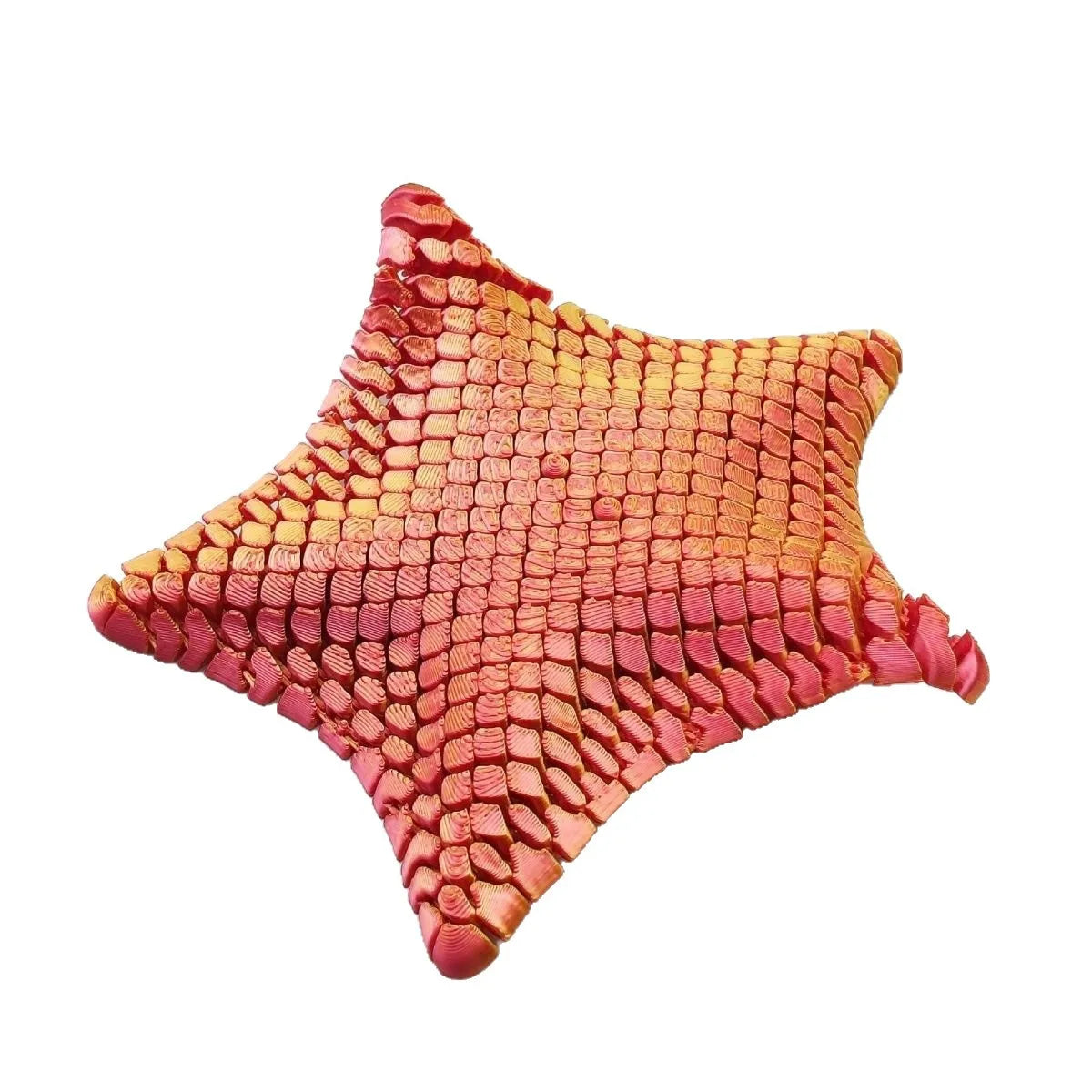 3D Printed Articulated Starfish Fidget Toy - Flexible Stress Relief Desk Decor