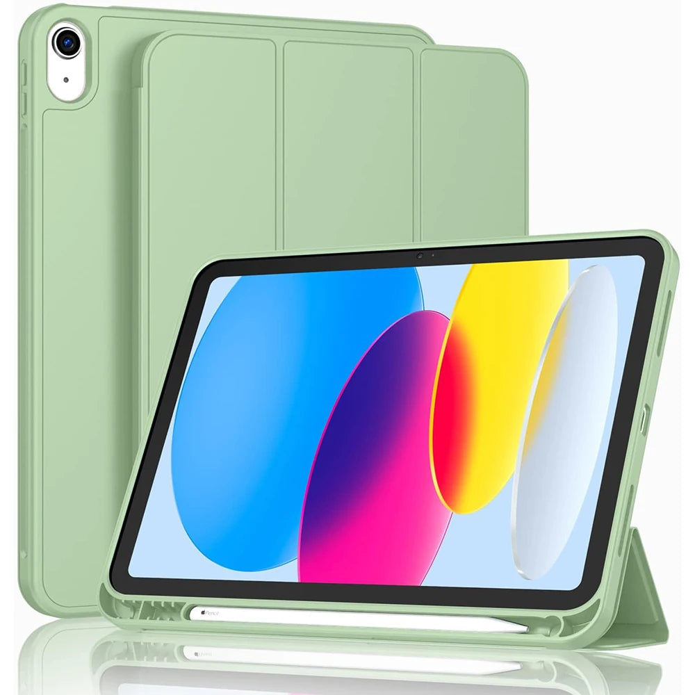 Magnetic Tablet Case with Pencil Holder for iPad 10th Gen, Air 5/6, Pro 11 β Fits 9.7" to 10.5" Models