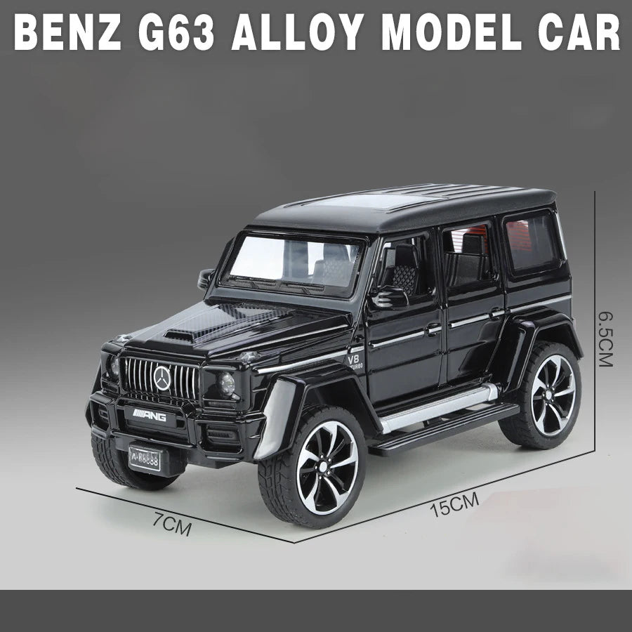 1:32 Mercedes Benz G63 Diecast Model Car with Sound & Light – Off-road SUV Miniature Alloy Toy Gift for Boyfriend
