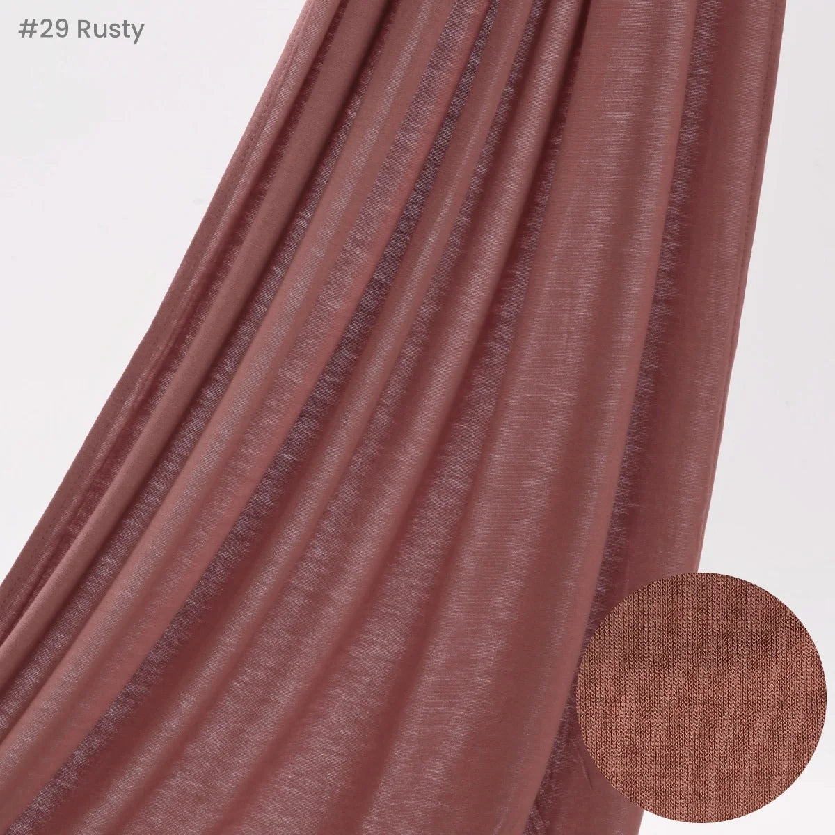 29 Color Jersey Hijab Scarf - Solid Cotton Stretch Muslim Head Wrap Turban Shawl