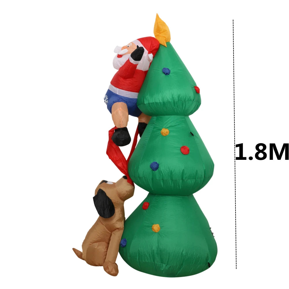 Christmas Tree Inflatable Decoration β Built-in LED Lights Ornament for Xmas Party, New Year, Indoor and Outdoor Garden Decor