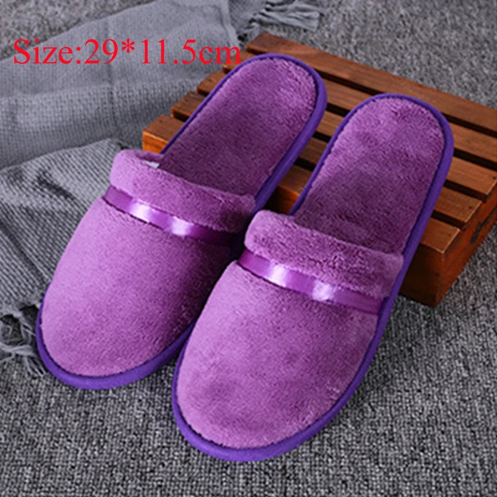Winter Warm Plush Slippers for Women & Men β Non-Slip Fluffy Indoor House Slides for Bedroom Comfort Couple Home Shoes