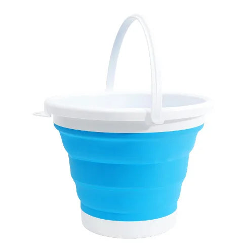 3L Folding Silicone Bucket | Portable Collapsible Bucket for Car Wash, Fishing, Travel & Home Storage