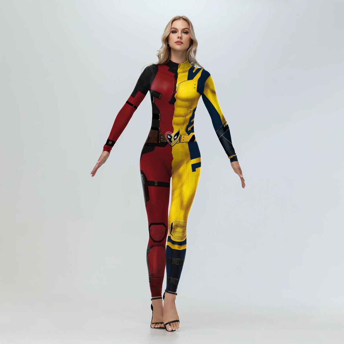 Superhero Cosplay Catsuit Costume - Anime Halloween Party Zentai Bodysuit Jumpsuit for Women & Men