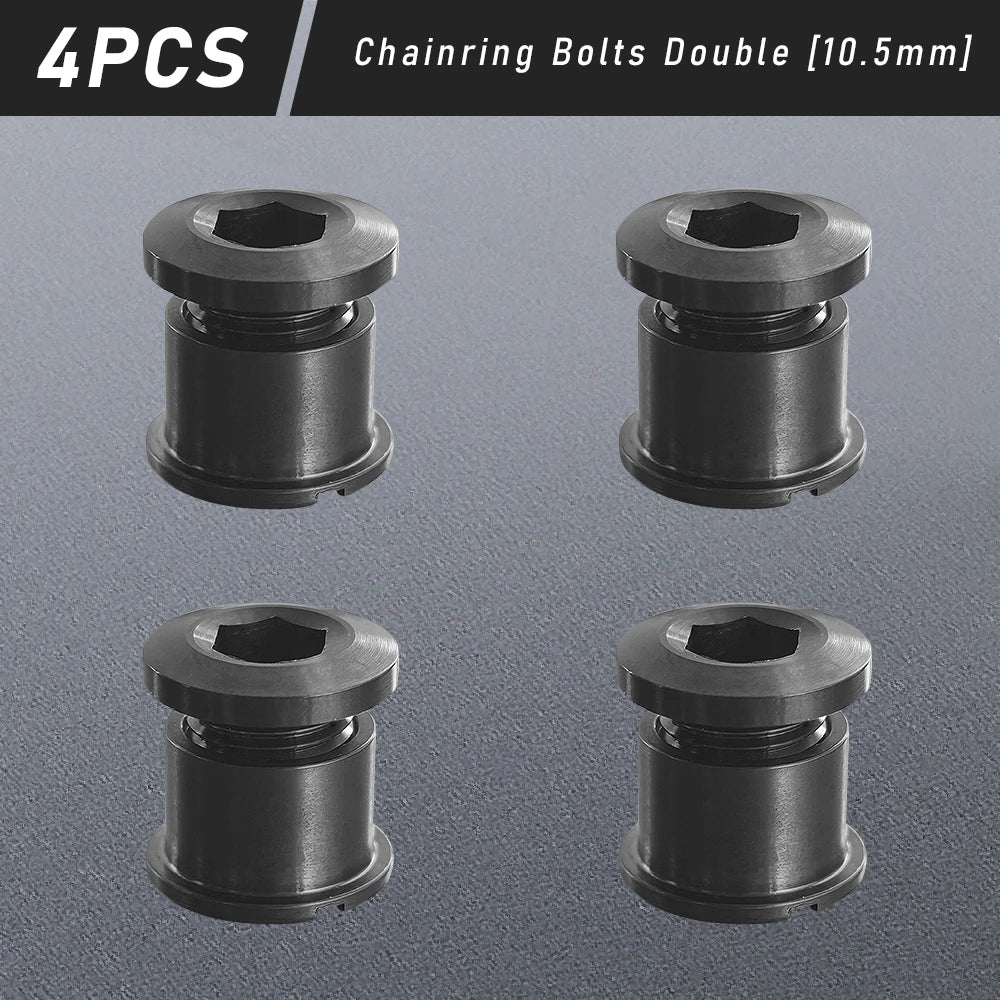 Titanium Alloy Chainring Bolts 4β5PCS MTB Road Bike Crank Screws Single & Double Chainring Hardware 6.5β10.5mm