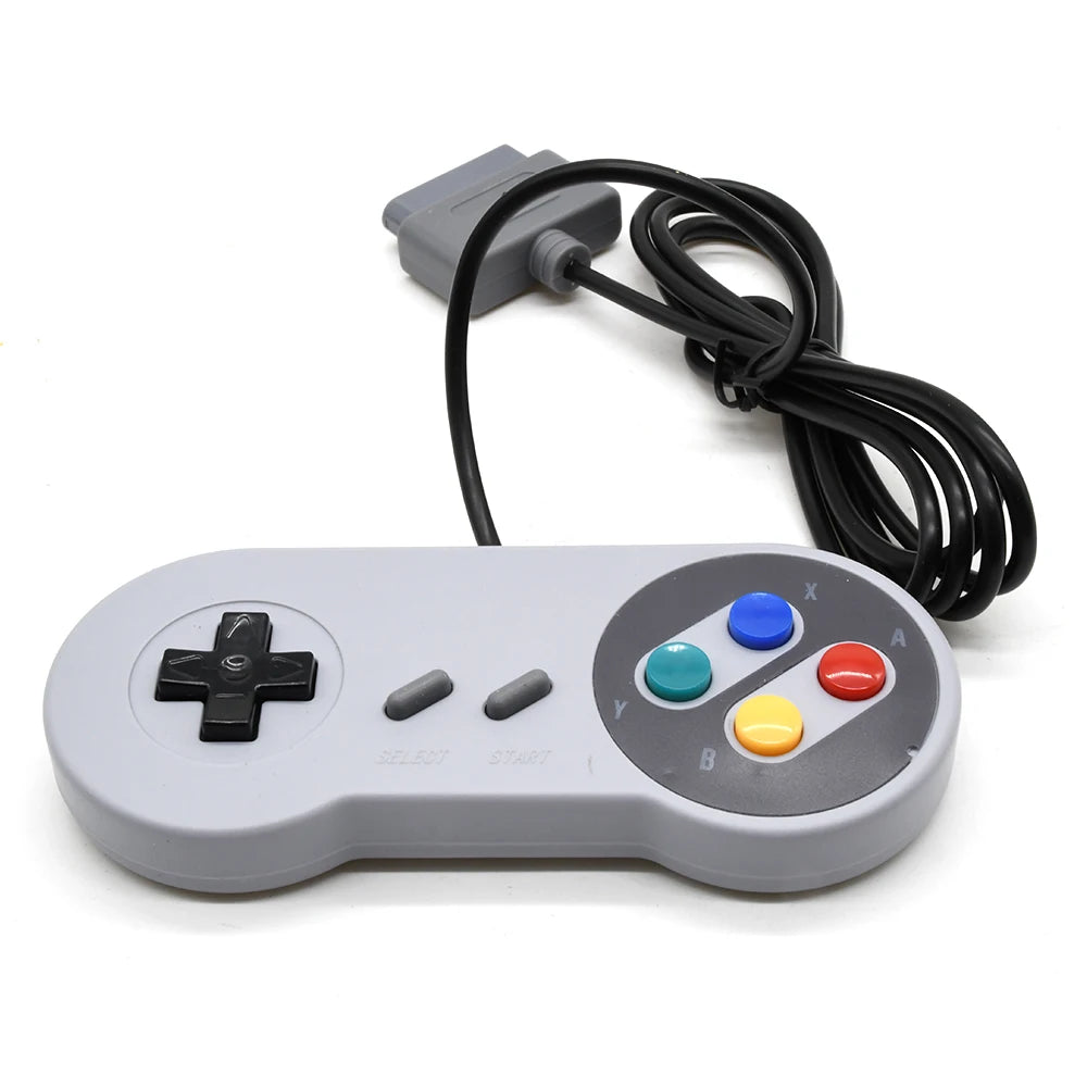 16-Bit Retro Gamepad Controller - High-Precision Mini Button Pad for SNES FC TV Gaming Consoles