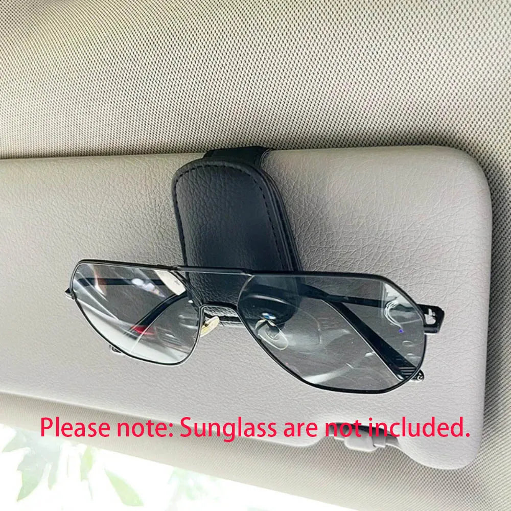 Universal Car Sun Visor Organizer Clip β Sunglasses Holder, Card & Pen Storage Auto Accessory