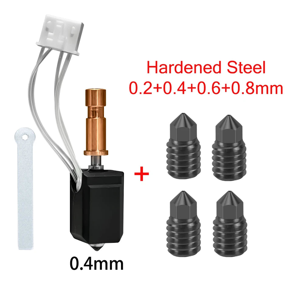 Anycubic Kobra S1 Ceramic Hotend - 24V 48W Rapid Heating 300℃ Upgrade 3D Printer Extruder Head