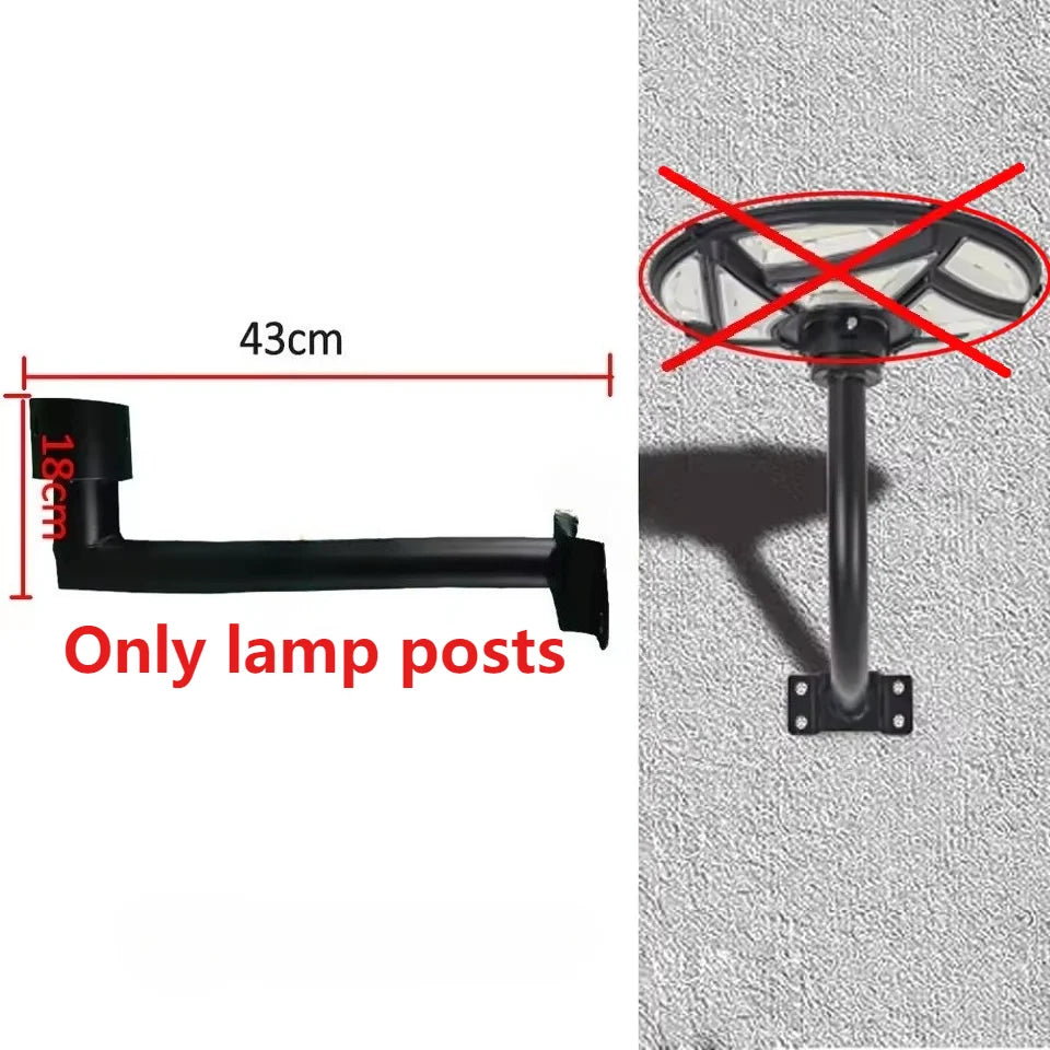 Ultra-Bright Solar UFO Street Light - Round Outdoor Courtyard Lamp with Motion Sensor