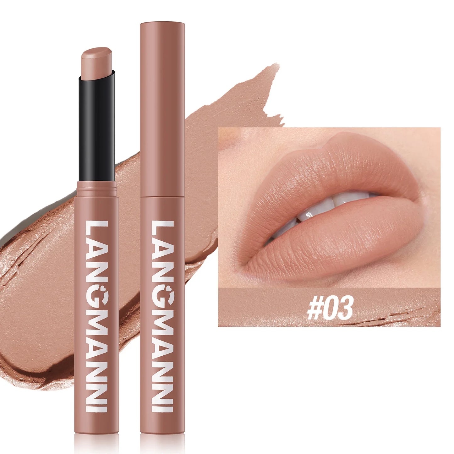 12-Color Matte Lipstick Pencil β Waterproof, Long-Lasting Non-Stick Lip Stain Tint Nude Makeup Pen