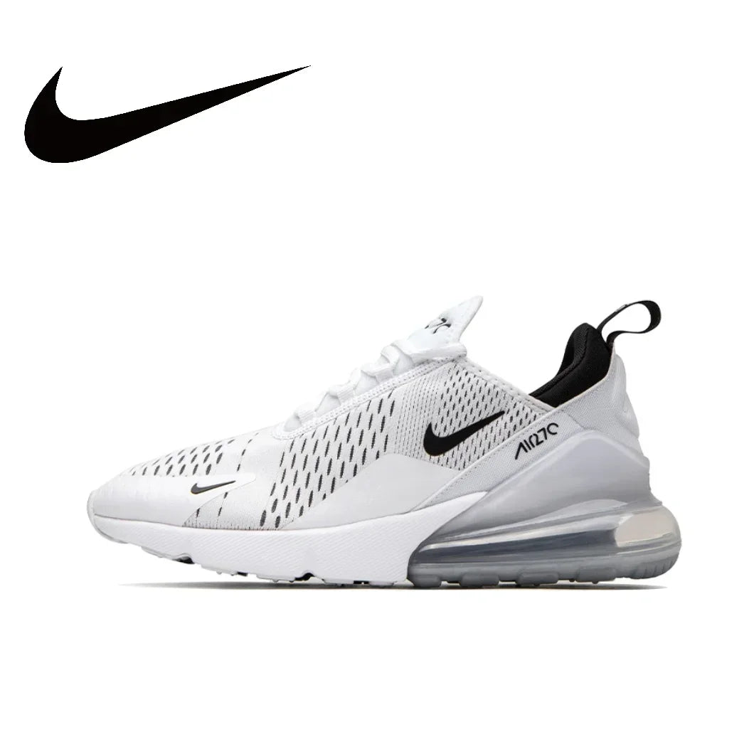 Nike White Air Max 270 β Original Low Top Casual Running Sneakers, Shock Absorbing & Anti-Slip for Men & Women