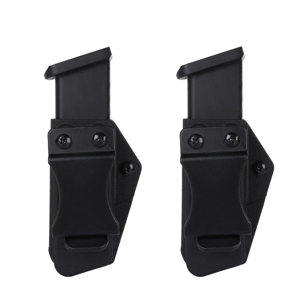 Tactical 2-Pack Magazine Holsters – Ambidextrous IWB/OWB Mag Carriers for Glock 17–45, Right- and Left-Hand Use