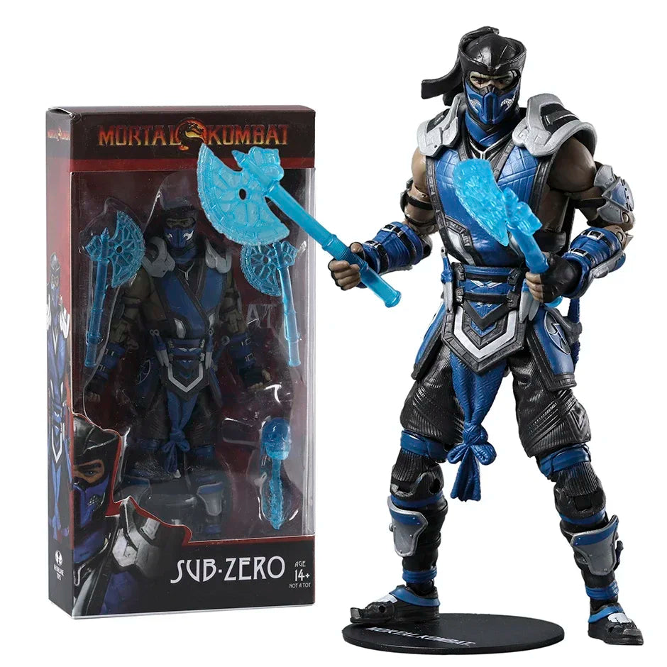 Scorpion & Sub-Zero Mortal Kombat 7" Action Figures β Exclusive Series 1 Movie Collectible Toy Dolls