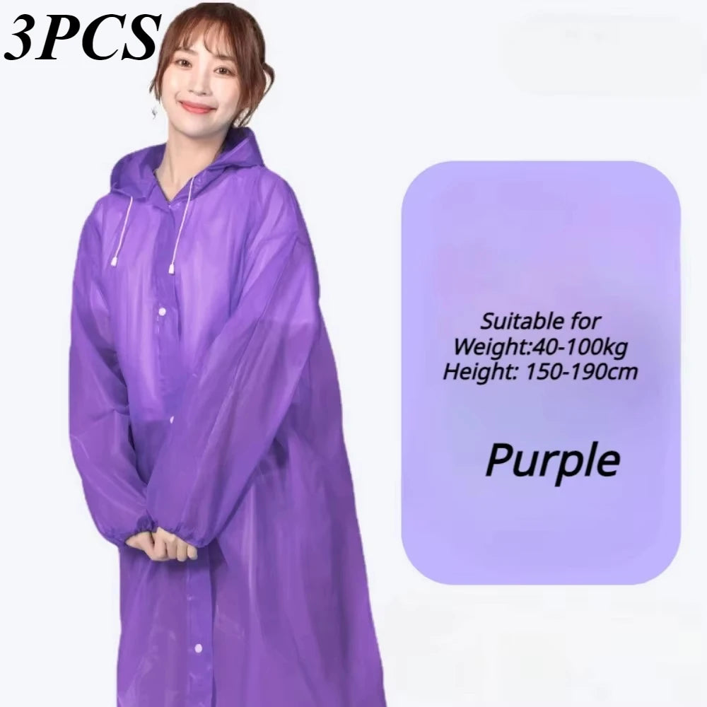 Waterproof Adult Raincoat β Lightweight, Portable, Reusable Poncho for Travel, Outdoor & Fashion Rainwear