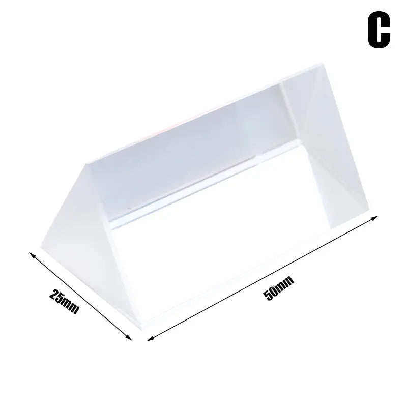 Triangular Prism Crystal – Rainbow Light Refraction Physics Experiment Toy for Kids & Photography