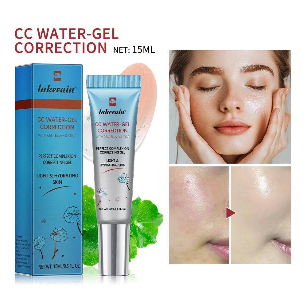 CC Red Correction Cream – Liquid Full Coverage Waterproof Foundation for Redness, Long-Lasting Face Cosmetic