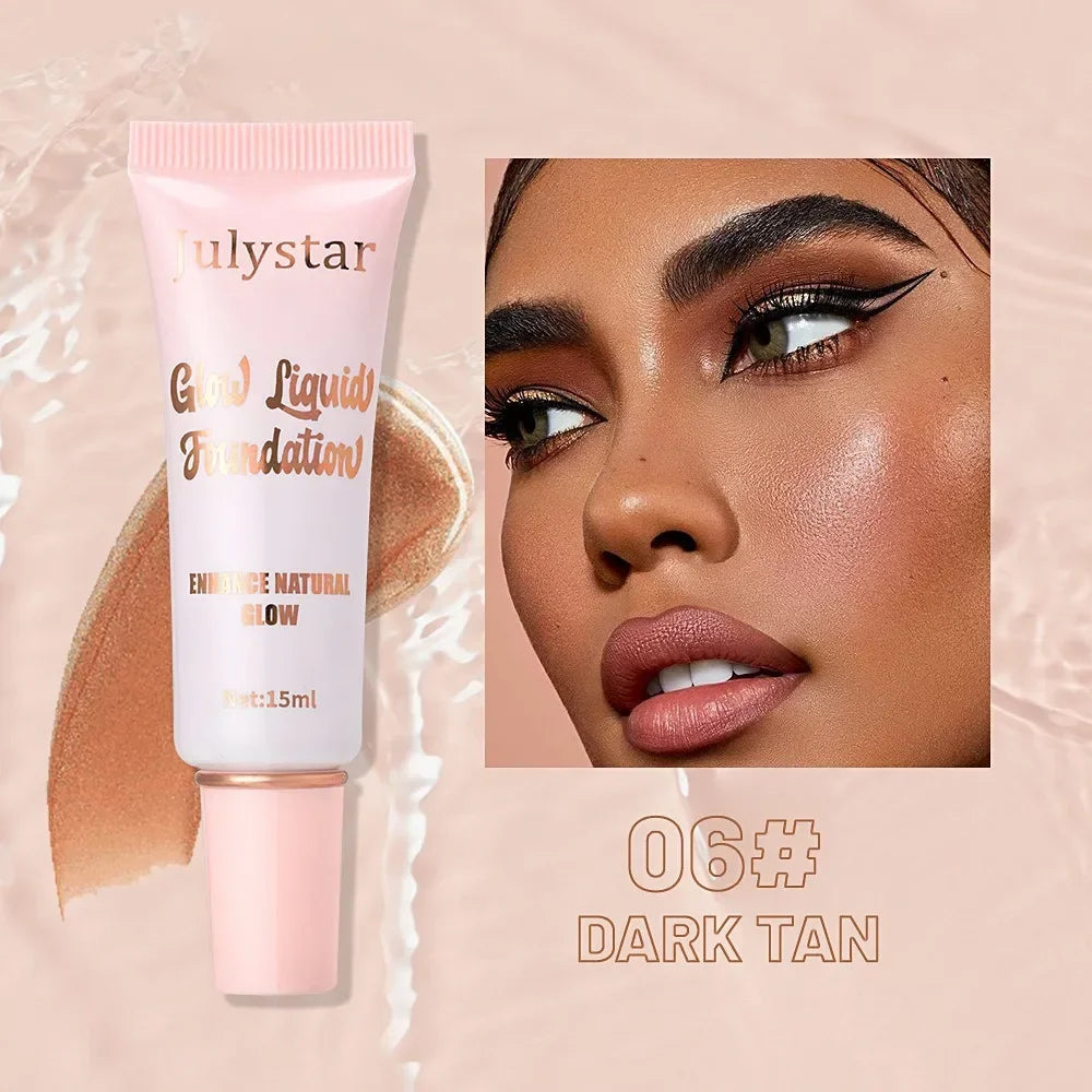 Liquid Pearlescent Foundation & High Coverage Concealer β Waterproof 3D Contour Shadow Brightening Face & Body Highlighter