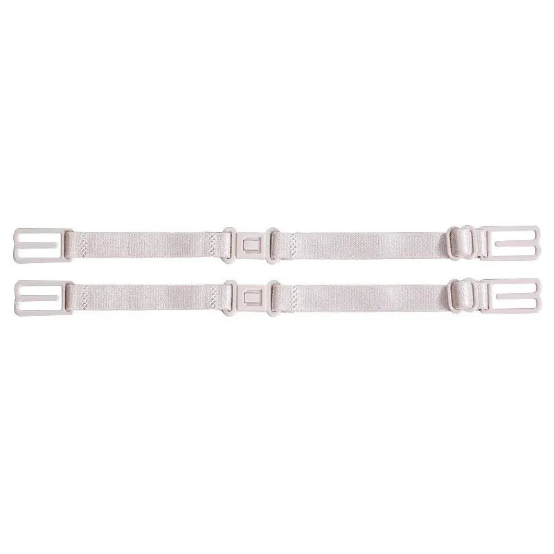 6-Piece Adjustable Bra Strap Clips - Elastic Non-Slip Strap Holders for Concealed Straps and Cleavage Control