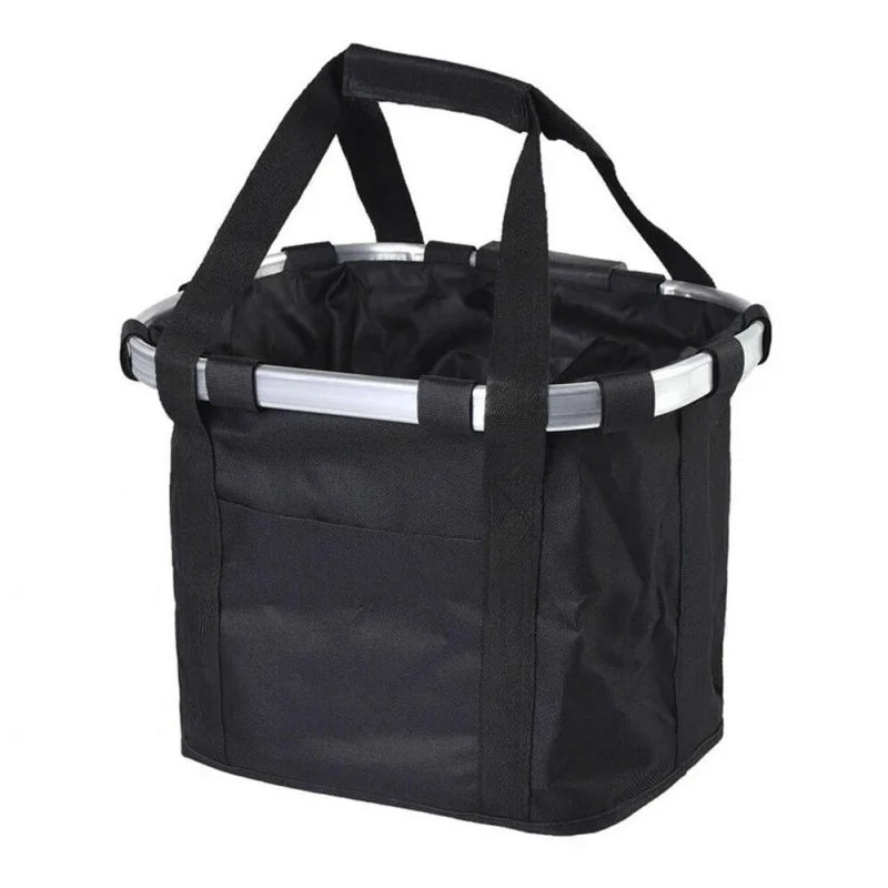 Bicycle Front Basket & Pet Carrier — 2-in-1 Detachable MTB Handlebar Bag, Small Dog Pouch, Foldable Cycling Baggage, 5KG Load