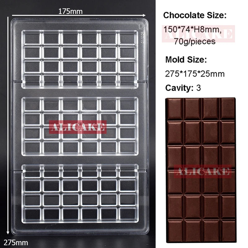 3D Polycarbonate Chocolate Mold - Sphere Diamond Chocolate Bomb & Bonbon Baking Mold for Professional Candy Making