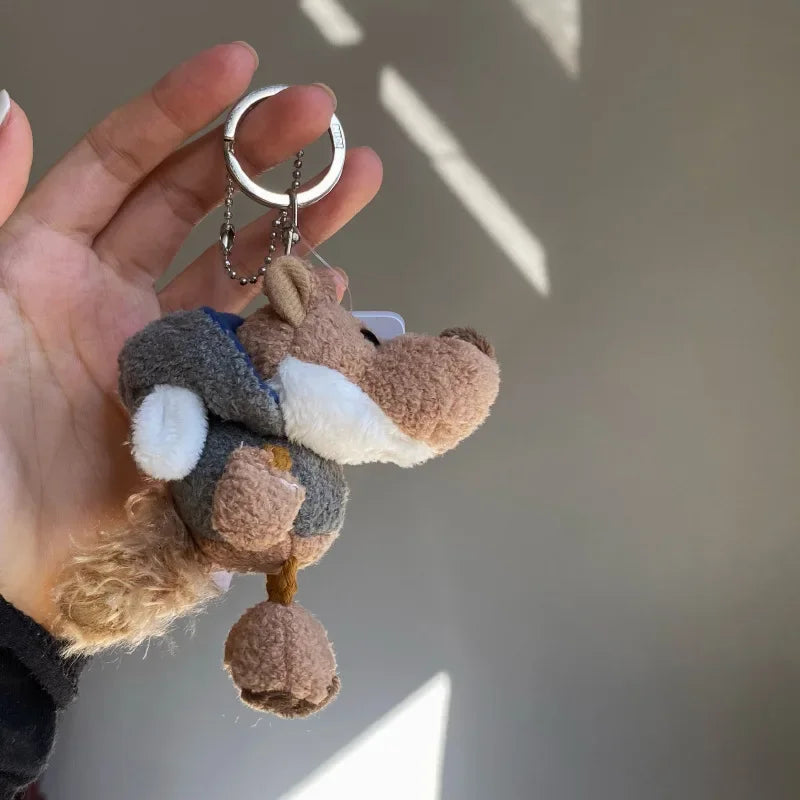 Cartoon Kawaii Animal Plush Keychain – Cute Small Animal Backpack Pendant, Creative Soft Toy Accessory