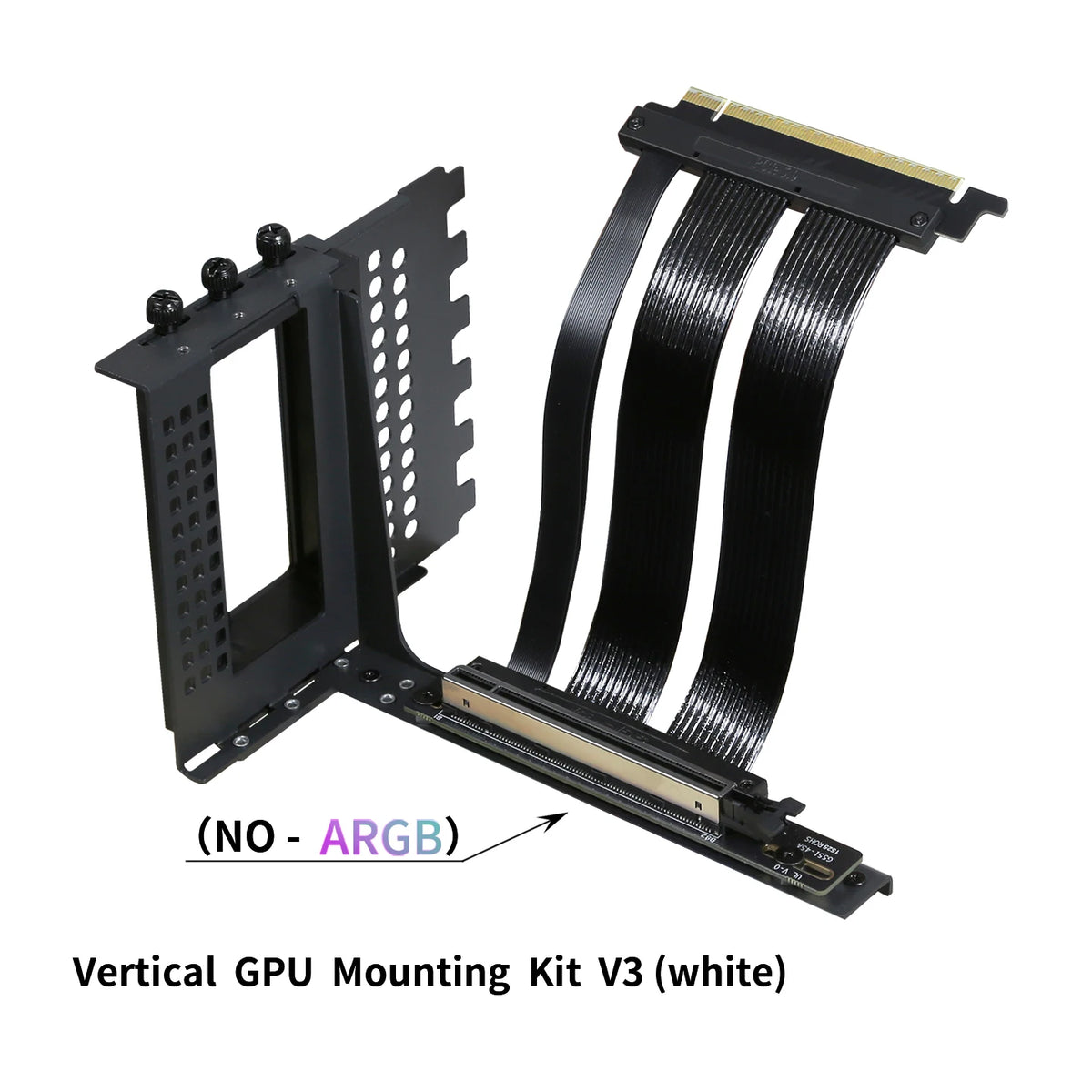 PCIe 5.0 X16 GPU Riser Cable - Gen5 128GB/s Right-Angle Graphics Card Extension for Vertical PC Mounting