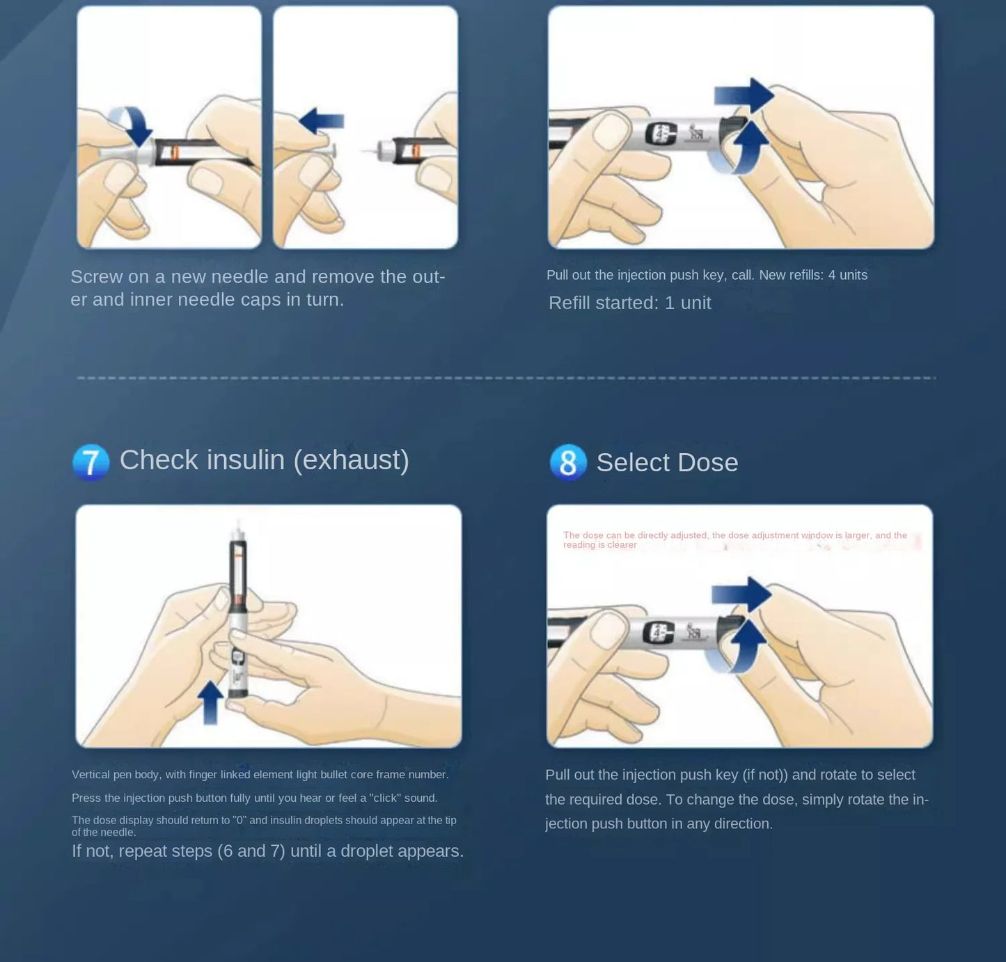 Novo Nordisk NovoPen 5 Insulin Injection Pen 3ml – Blood Sugar Memory Injector for Home Diabetes Care