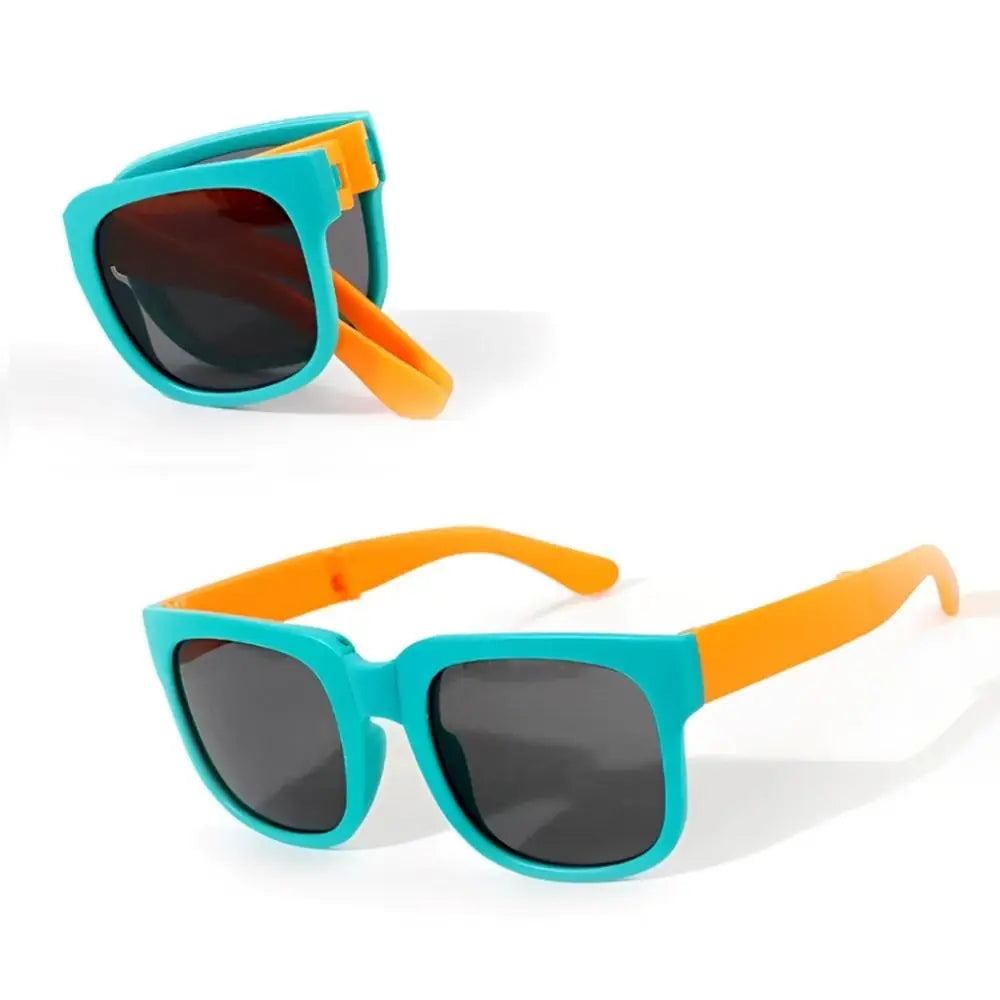 Square Frame Kids Sunglasses – UV400 Foldable Outdoor Eyewear for Toddler Boys & Girls