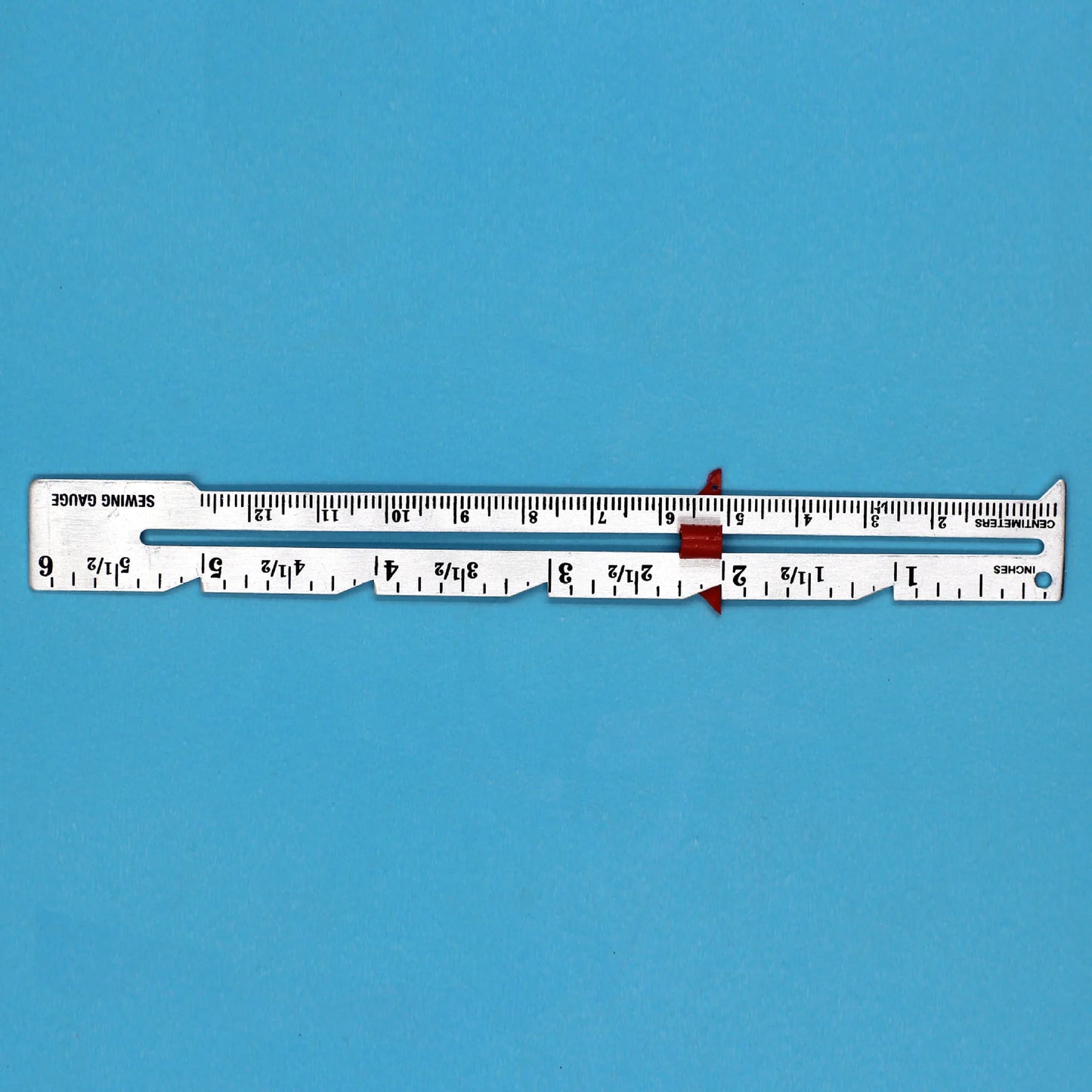 Metal Sewing Gauge - Sliding Measuring Tool for Quilting, Sewing & Crafting