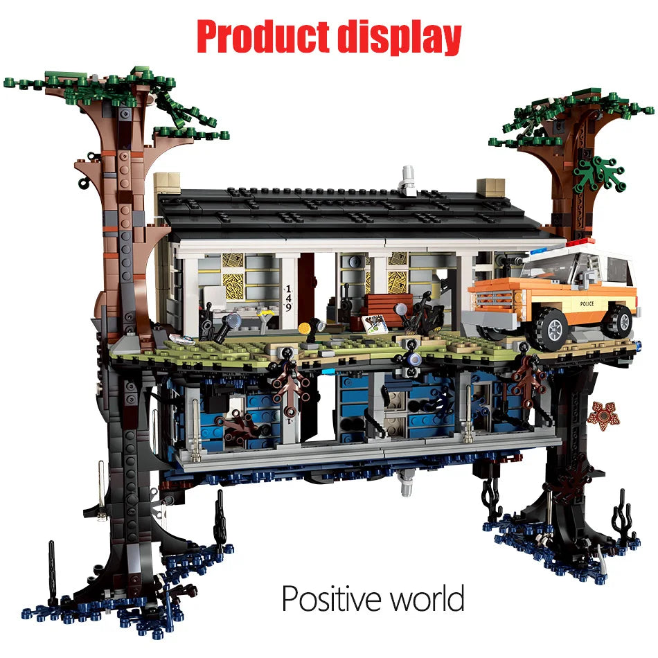 HOT TOY 2499Pcs Stranger Things The Upside Down Building Blocks – Compatible 75810 Model Kit for Kids & Adults